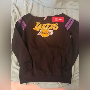 Los Angeles lakers Black and Purple Off-the-Shoulder Sweater